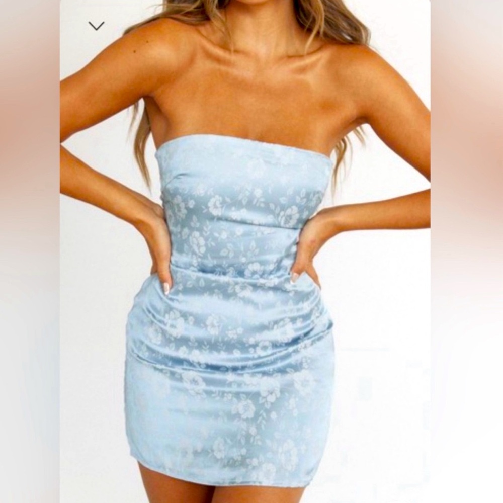 Blue brand new princess Polly tube top dress